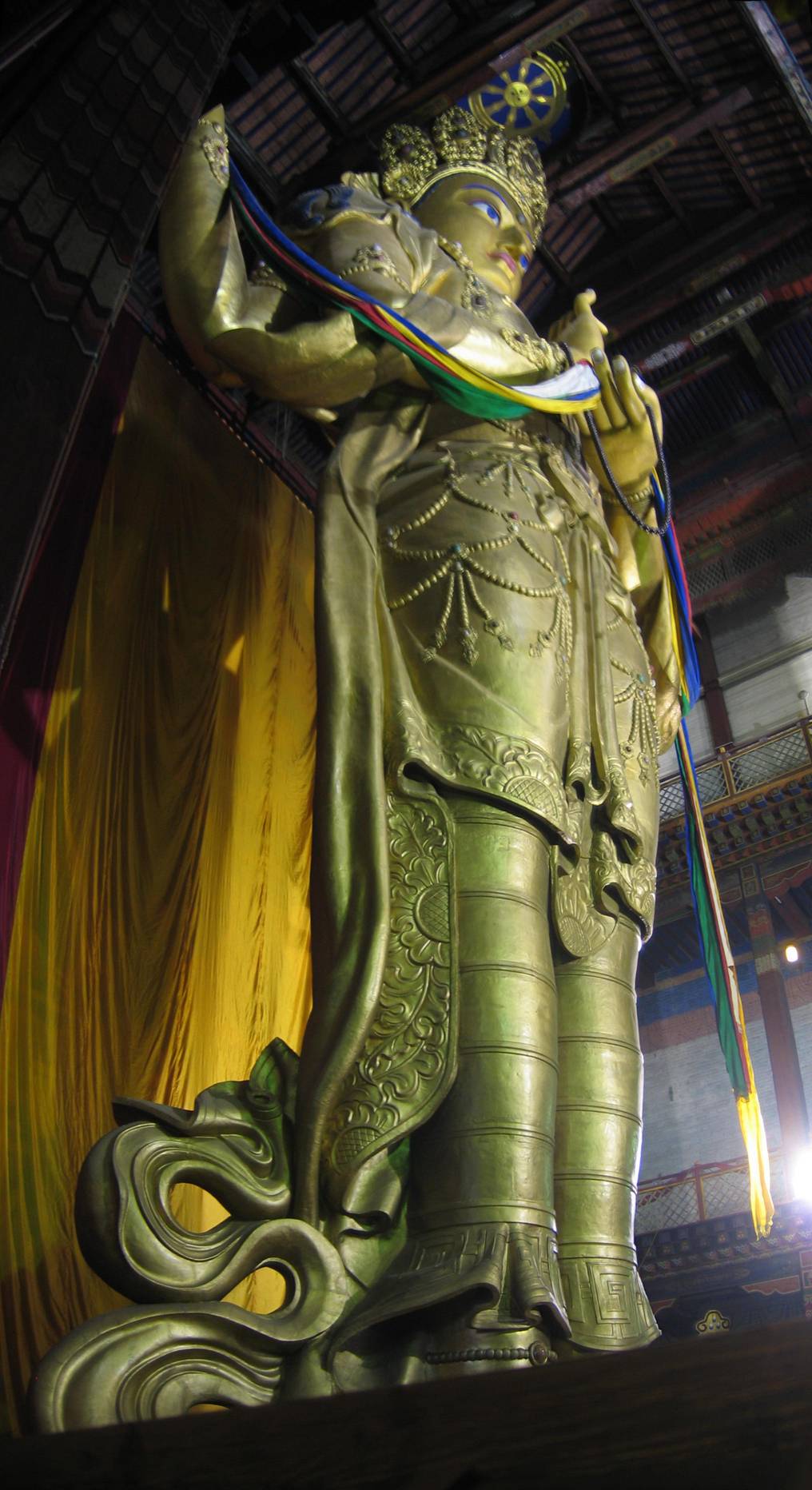 Gandan Kloster grosser Buddah 28 Panorama